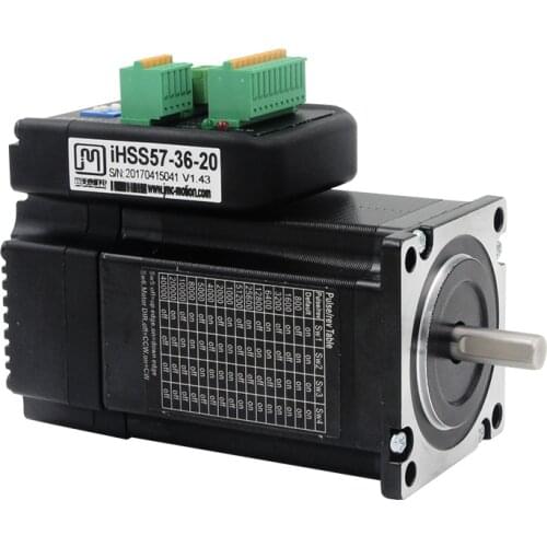 NEMA23 2Nm 283oz.in Integrated Closed Loop Stepper motor with driver 36VDC JMC iHSS57-36-20