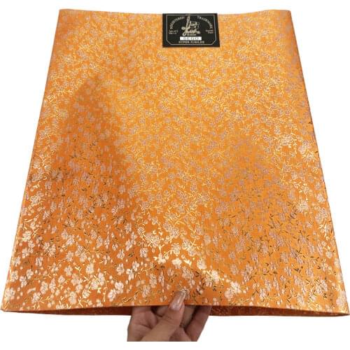 Latest African Wedding Headtie Gele Wrapper High Quality Orange Nigeria Headties Sego Gele Head Tie 2pcs/pack 017