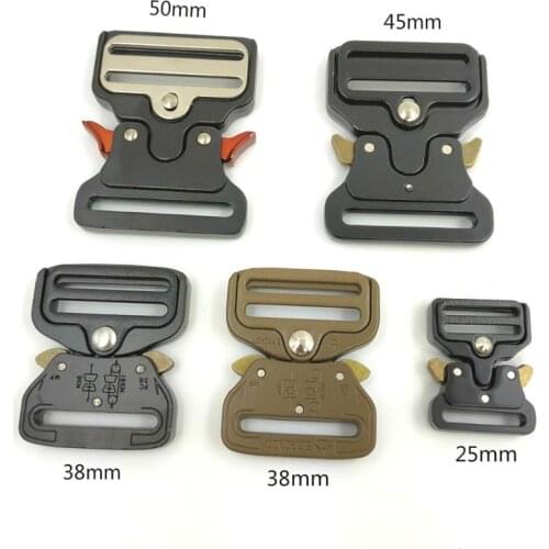 New 2.5/3.8/4.5/5cm Strongest Quick Side Release Metal Buckles DIY Outdoor Sports Clothes Jacket Belt Straps Accessories