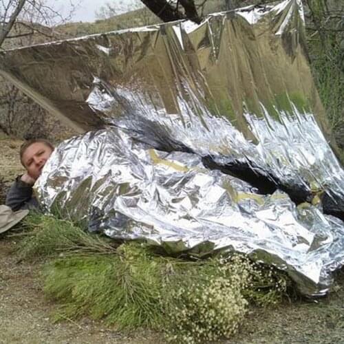 Portable Waterproof Emergency Space Rescue Thermal Mylar Blankets 1.4m x 2.1m SEC88