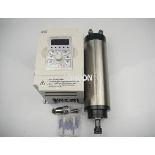 CNC spindle kit ER11 800W ER11 water cooling spindle + cnc engraving bits+1.5KW inverter