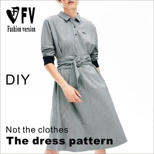 Sewing drawings female soil shirt collar dress pattern clothing design drawing BLQ-546