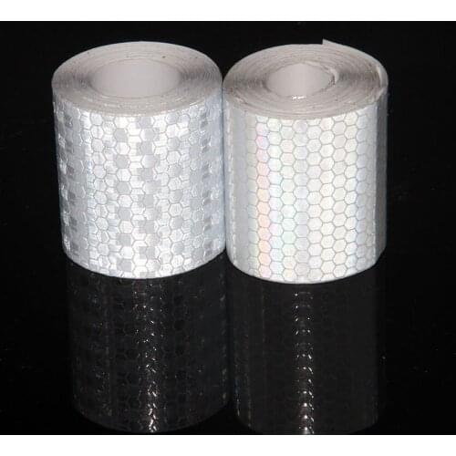 Bicycle Accessories 5cmx3m Reflective Bicycle Stickers Adhesive Tape For Bike Safety White Red Orange Yellow Reflective Stickers