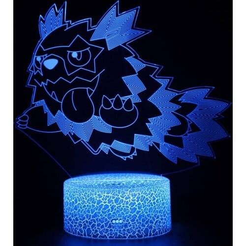 Japanese Animation Dinosaur Anime Led Lights for Decoration Kids Night Light Moon Lamp Neon Manga Children Figures Usb