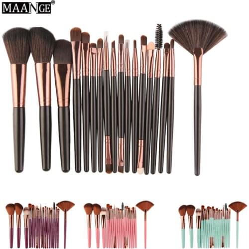 18PCS Makeup Brushes Set Professional Foundation Eyebrow Eyeshadow Eyelash Blending Brush Cosmetic Brush Tools pincel maquiagem