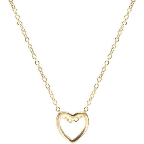 2020 Fashion Female Necklace Jewelry Gold Black Love Heart Pendant Chocker Necklace For Women Wedding Bride Jewelry Best Gift
