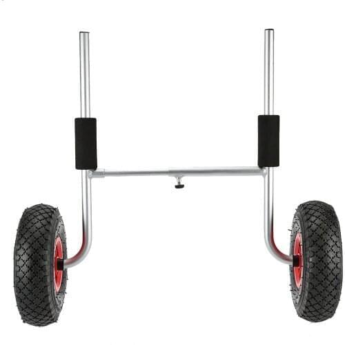 50KG Loading Capacity Foldable Kayak Trolley Energy-saving Two-wheeled Carrier Cart for Kayak Canoe Boat Trolley