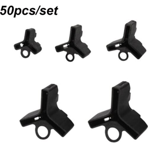 50pcs Lightweight Plastic Finshing Hooks Covers Case Durable Fishing Treble Hooks Caps Protector Fishing Accessory Black/Green