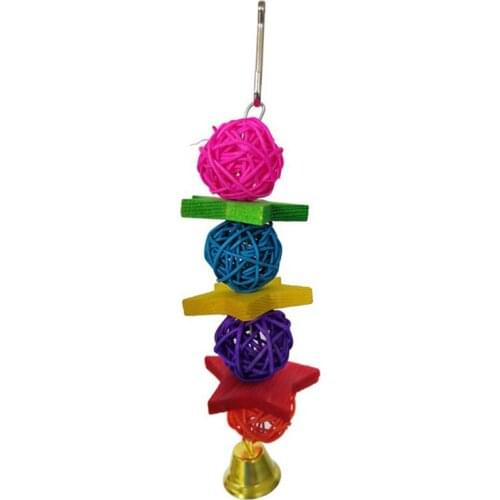 7 pieces/set Of Parrot Bird Toy Kit Swing Hanging Suzuki Bridge Accessories Bird Toy Standing Training Pet Tool