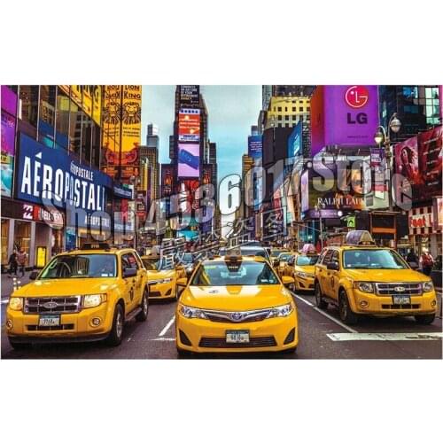 Full Diamond Embroidery,New York Taxi,Landscape,Art,5D,Diamond Painting,Cross Stitch,Diamond Mosaic,Decoration,Needlework,Gift