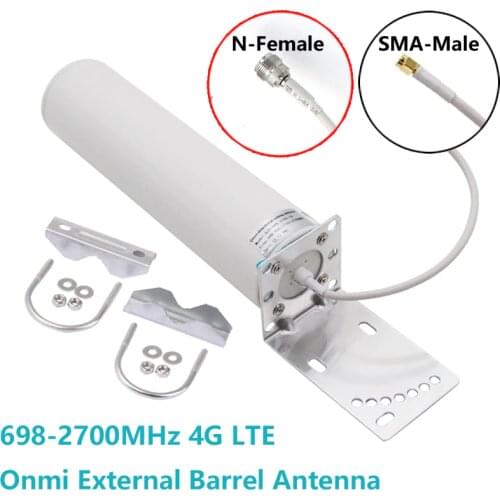 WiFi antenna 4G LTE Outdoor Barrel antennas SMA N Female Omni antenne High Gain 698-2700MHz 3G for Huawei ZTE router modem