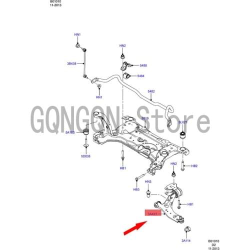 CAR lower suspension arm assembly Left For dMo nd eoF oc us Front wheel lower arm Lower swing arm Triangle arm