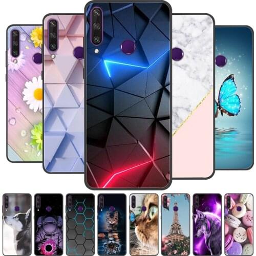 For Huawei Y6P Case Silicone Soft TPU Phone Cover for Huawei Y8P Y8s Y7P Case Black Bumper for Huawei Y6P Y6 P Y 6p Capa Shell