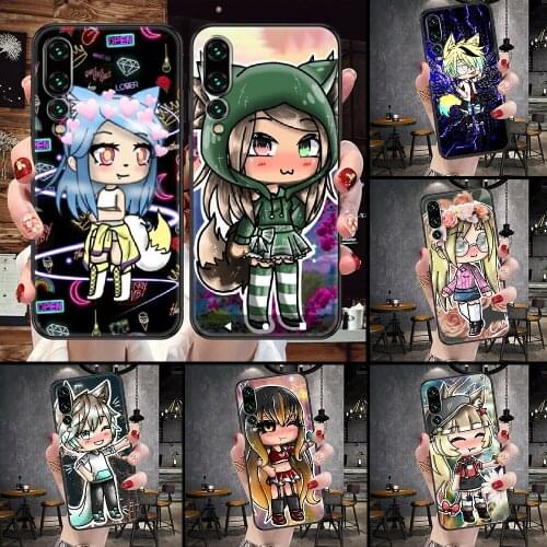 Social game Gacha Life Phone Case For Huawei P Mate P10 P20 P30 P40 10 20 Smart Z Pro Lite black soft hoesjes 3D bumper luxury