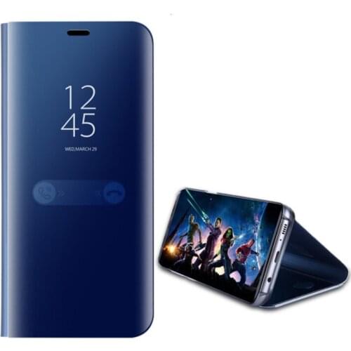 Luxury Smart Mirror Flip stand Case For iPhone 8 7 6 6S Plus XR XS Max X Cover Leather Holder For iPhone XR 7plus X Cover Shell