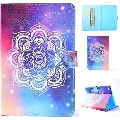 Flower Flip PU Leather Smart Case For Apple iPad mini 4 Case For Apple iPad mini 4 Case Cover Sleep Wake Funda Tablet Shell Skin
