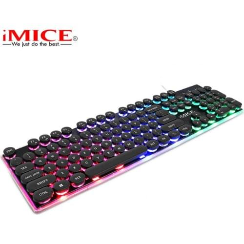 IMICE AK-700 Backlight Keyboard Suspended Waterproof Keycap Narrow Edge ABS Gaming Keyboard with Floating Waterproof Keycap for