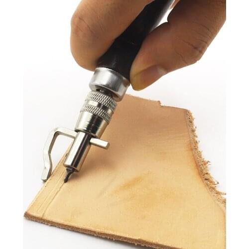 Adjustable Grooving Device Leather Tool For Processing the Edges of the Skin Leather Craft Stitching Hammer Fold Leather Craft