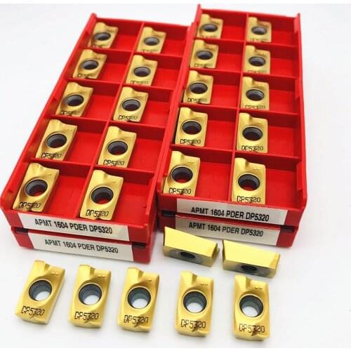 100PCS APMT1604 PDER DP5320 High Quality CNC Metal Carbide APMT 1604 Machine Tool Milling Turning Insert Lathe Parts Tool APMT