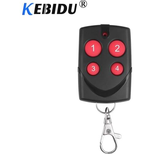 KEBIDU Universal 433MHZ Garage Gate Door Remote Control 4 Channel Duplicator Copy Key Fob Remote Door Opener Control Button