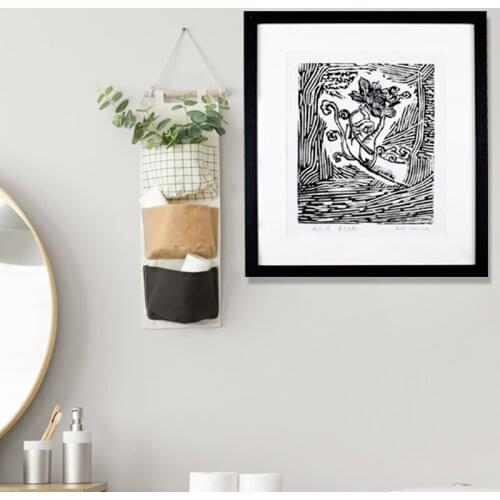 Chinese Woodblock Print Antique Vintage Canvas Wall Abstract Art for Living Room Hanging Home Decoration Buddha Painting Work