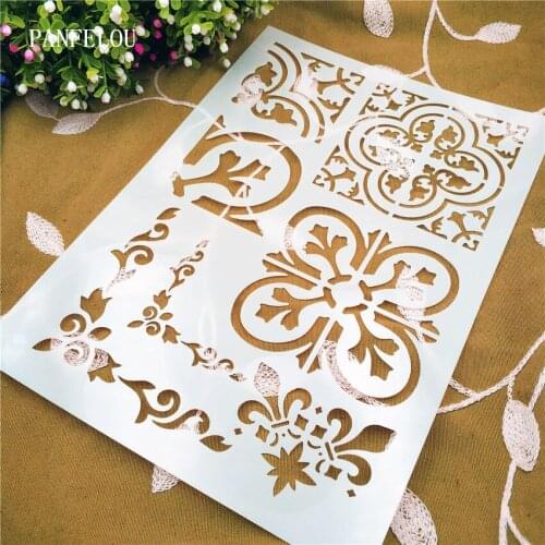 Lace mold shield DIY cake scrapbook stencils hollow Embellishments printing lace ruler Valentines Day