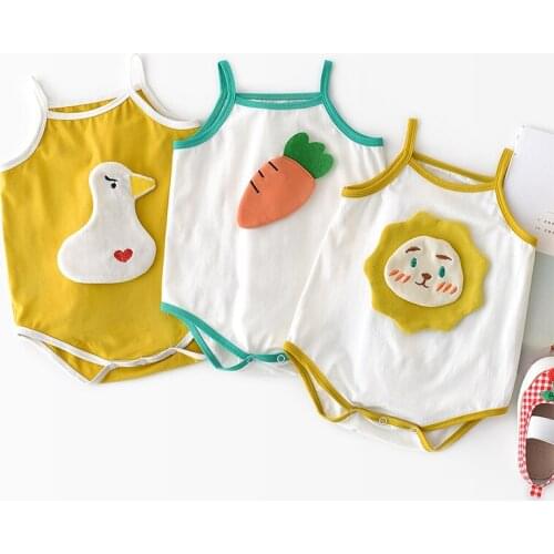 Summer Newborn Baby Romper Clothes Infant Girls Boys Clothes Sleeveless Newborn Outfits Dropshipping 2021