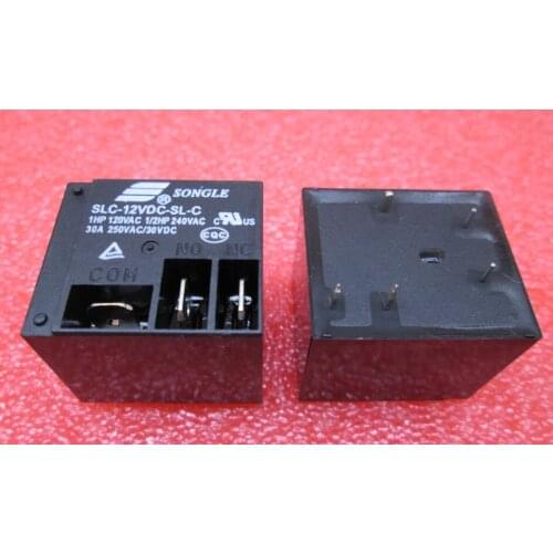 HOT NEW 12V relay SLC-12VDC-SL-C SLC-12VDC-SL SLC-12VDC SLC 12VDC 12V 30A 250VAC SONGLE DIP5