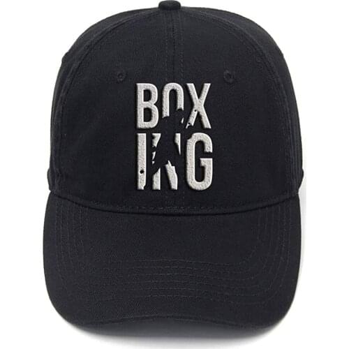 Lyprerazy Boxing Fighting Washed Cotton Adjustable Men Women Unisex Hip Hop Cool Flock Printing Baseball Cap