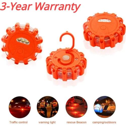 Magnetic Emergency Roadside Safety Light IP44 Road Flares Rescue Light LED Strobe Warning Light Flashlights Car Beacon Lamps