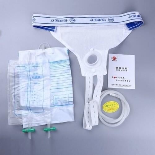 1Set Medical silicone Men Women Elderly Urine Bag Urine Collection Set Breathable Urinal Spill Proof Bag For Urine Incontinence