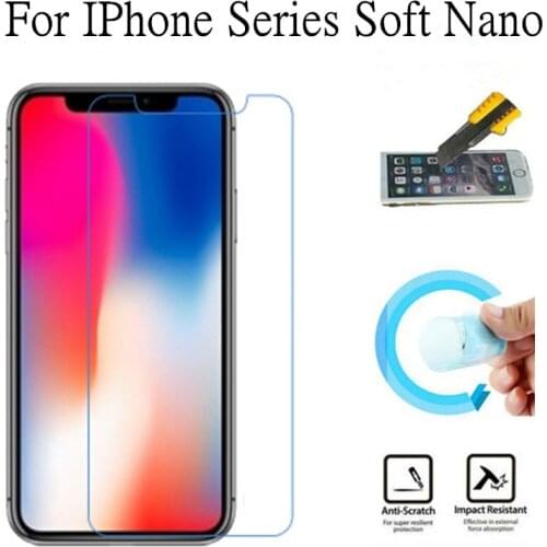 Soft Explosion-proof Nano Protection Film Foil For IPhone 11 12 Pro Max XS Max XR X Screen Protector Not Tempered Glass