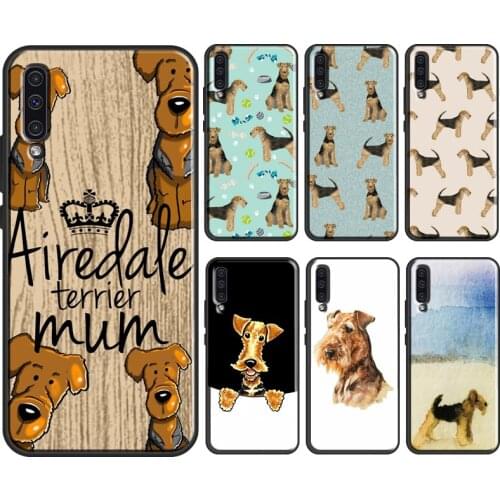 Airedale Terrier Dog Soft Case For Samsung Galaxy A52 A42 A12 A20e A21S A10 A40 A50 A70 A51 A71 A31 A41 Cover