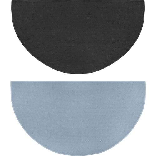 Floor Carpets Semi-circular Anti-slip Mat Fireplace Rug Floor Mats Non-slip Fireproof Home Decoration Soft Mat Fireplace Mat