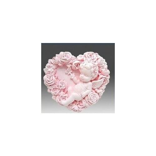 New Rose Angel S0156 Craft Art Silicone Soap mold Craft Molds DIY Handmade soap molds