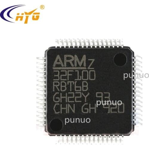 Original Authentic STM32F100RBT6B Encapsulation LQFP-64 32-bit Microcontroller 64K Flash Memory Single Chip Microcomputer
