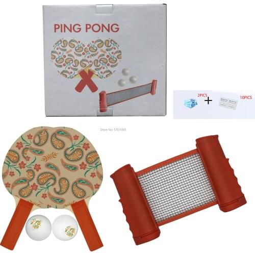Ping pong PSF003Professional Table Tennis Sports Trainning Set Racket Blade Mesh Net Ping Pong Student Sports Equipment Simple P
