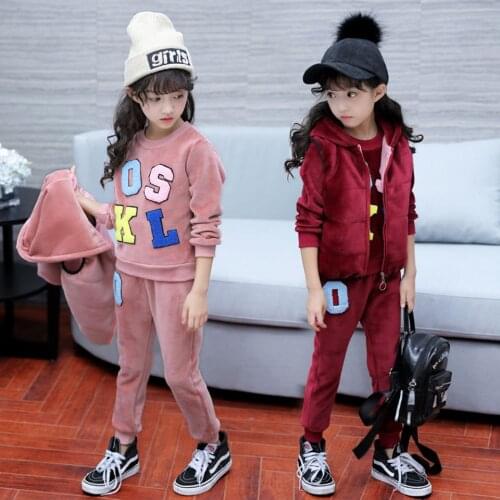 Baby Boy Clothes Cartoon Letter Warm Suit for The Boy Aged 3-12 Years Old Infant Winter Velvet Thicken Clothing Set 3 Pieces