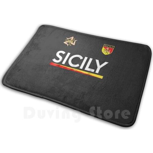 Sicilia Soccer - Sicily , Italy Football Jersey Mat Rug Carpet Anti-Slip Floor Mats Bedroom Sport People Get For I Sicily