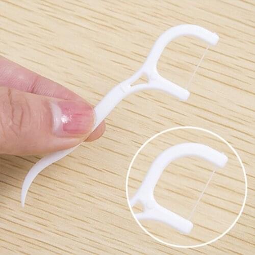 30pcs/pack Dental Flosser Inte rdental Brush Teeth Stick Toothpicks Floss Plastic Tooth Picks Nylon Wire tool set