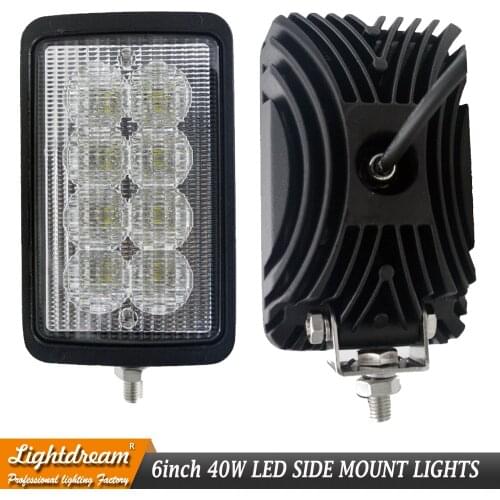 40W Led Side Mount Work Lights with Bracket 8leds 12V 24V Led Tractor lights For Case IH 7110,7120,7130,7140,7150,8910,8920 x1pc