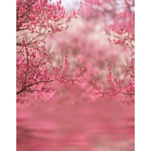 5x7ft Pink Flowers Tree Photography Backdrops Photo Props Studio Background
