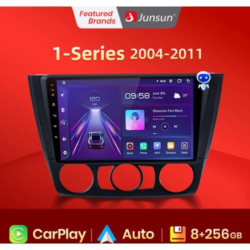 Junsun Android 10 Car Radio Multimedia Player For BMW 1-Series 1 Series E88 E82 E81 E87 2004-2011 Navigation stereo GPS no 2din