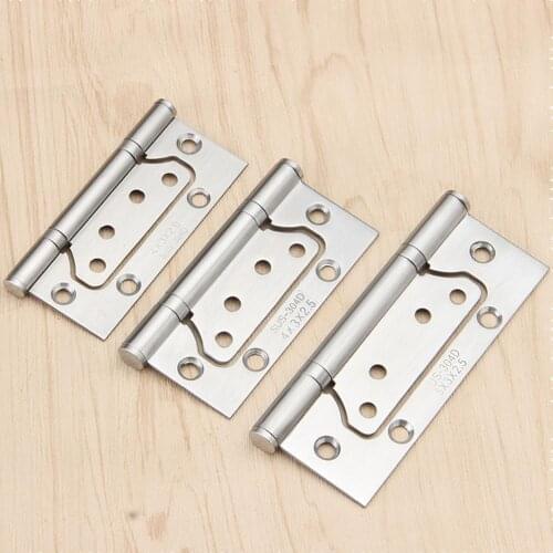 Stainless steel mother-in-law mute bearing 4 inch 5 inch door wooden door free slotted hinge hinge folding hinge