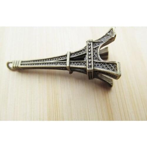 10pcs Large Heavy Delicated Antique Bronze Filigree Eiffel Tower Necklace Pendant Charm/Finding,DIY Accessory Jewelry Making