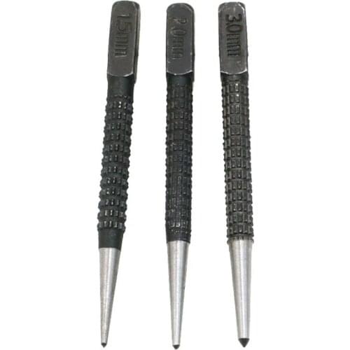 1.5mm 2.0mm 3.0mm Center Punch Power Drill Wood Press Dent Marker Starting Holes Tool Spring Loaded Marking Center Drill Bit