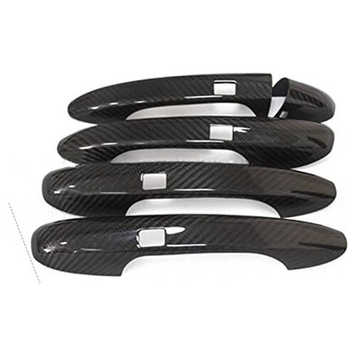 Carbon Fiber Handle Covers for Mercedes Benz GLE Coupe 2015-2017 GLE350 GLE400 GLE450 (Car Door with Touch Auto Lock)