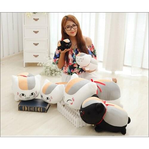 Nyanko Sensei Cat figure plush toys Anime Natsume Yuujinchou cosplay doll soft plush cartoon cat pillow 20-70cm for gift
