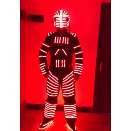 Stilts walker LED Clothing / light up EL wire Costume / light dance clothing robot suit