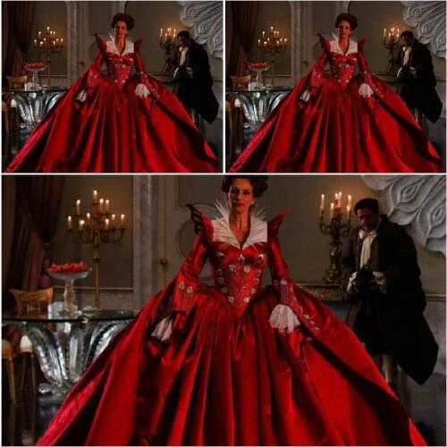 Historical!19 Century Red Vintage Costumes 1860S Victorian Civil War Southern Belle Gown Dress Scarlett dresses US 4-36 C-057
